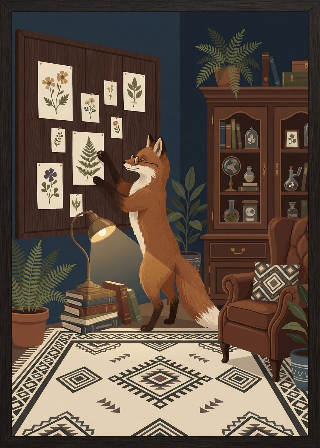 Poster in oak frame