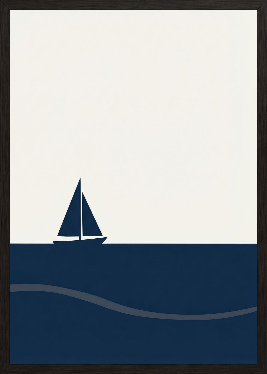 Poster in black frame