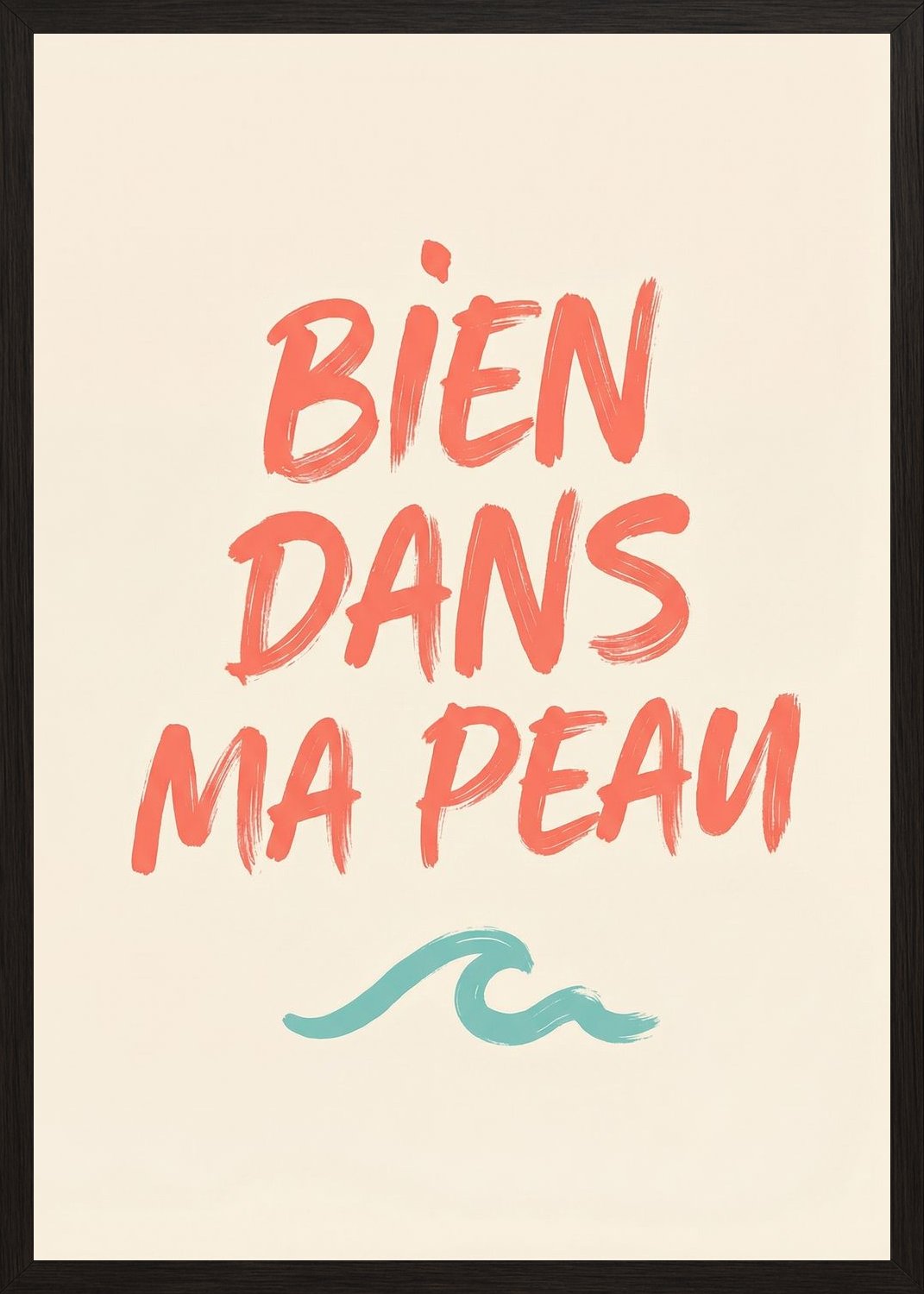 Poster in black frame