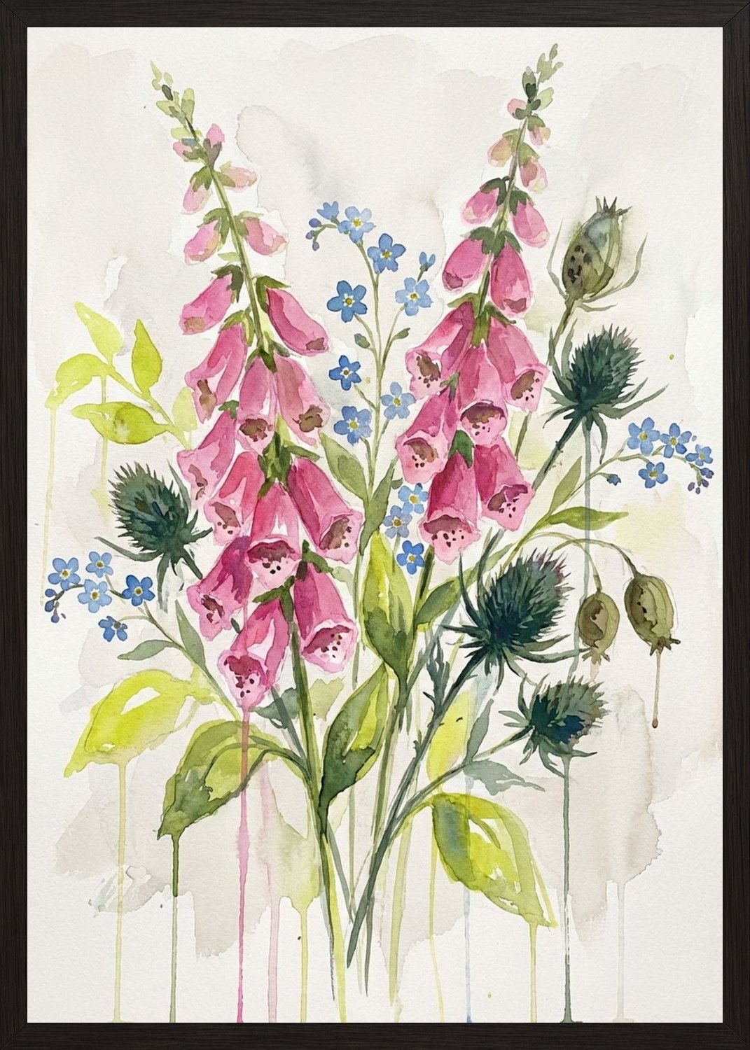 Poster in black frame