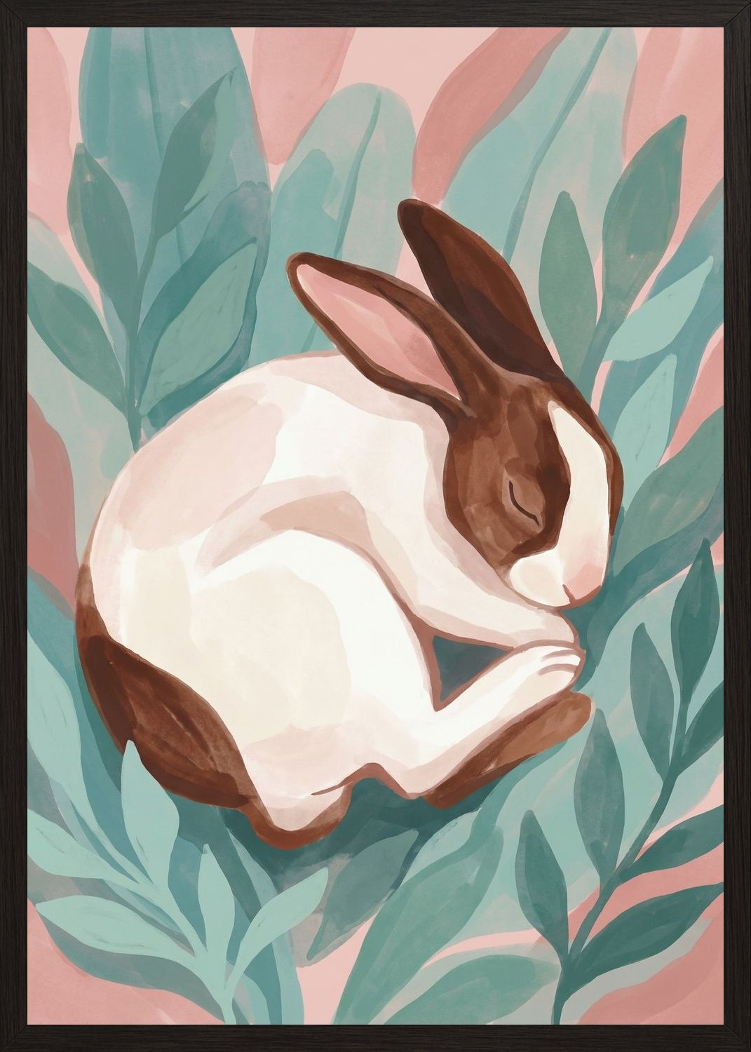 Poster in black frame