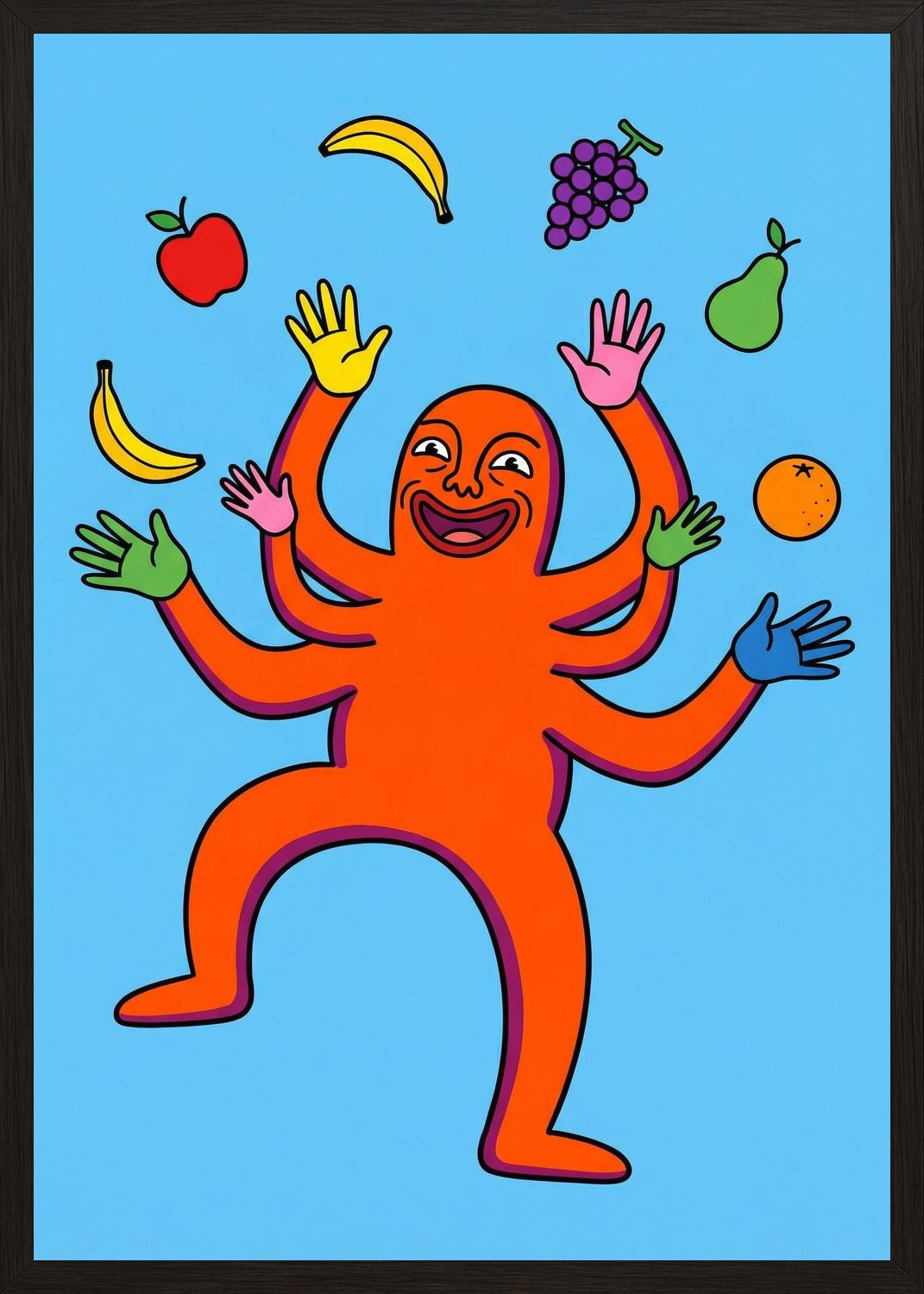 Poster in black frame