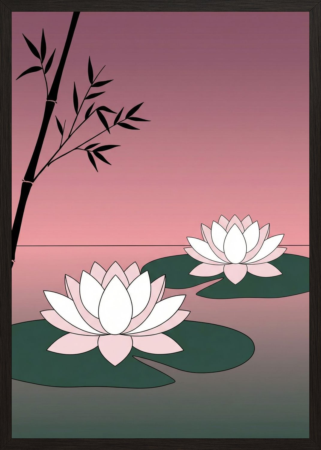 Poster in black frame