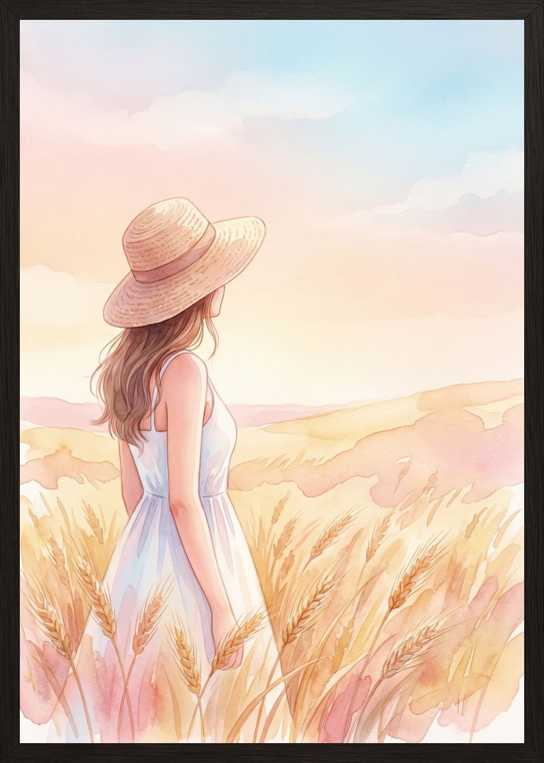 Poster in black frame