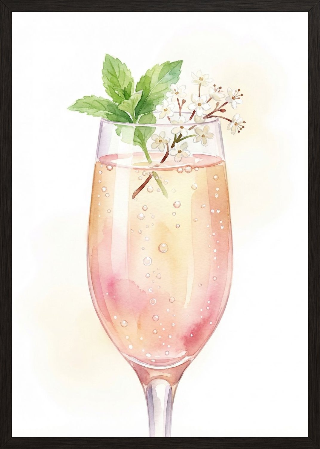 Poster in black frame