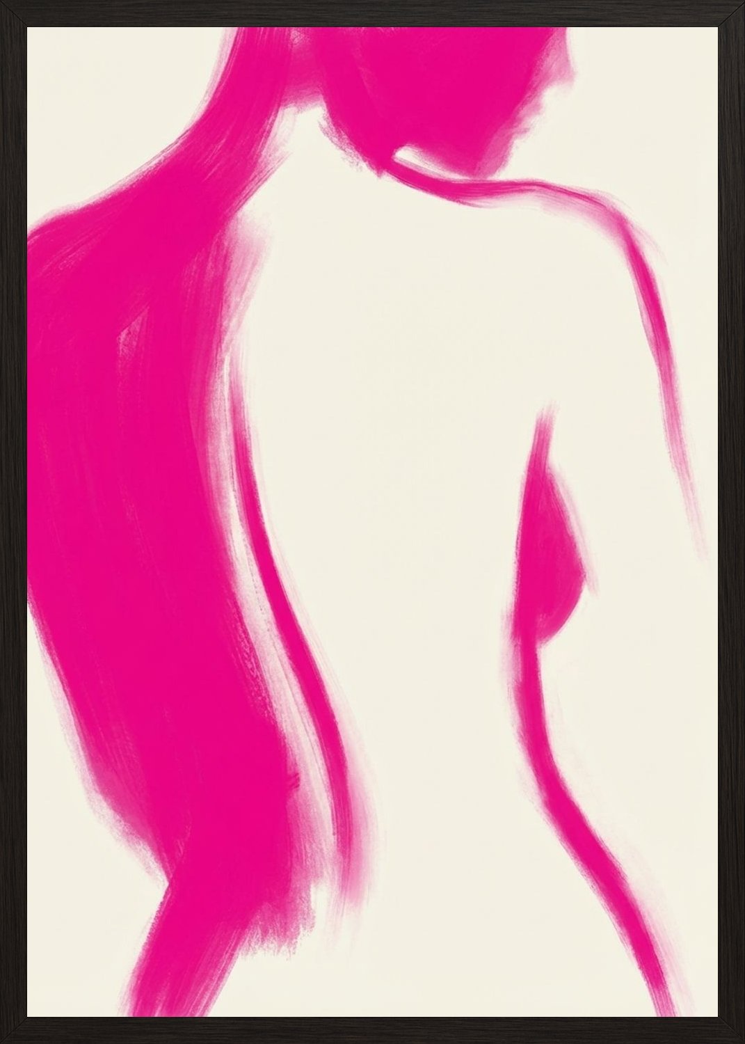 Poster in black frame