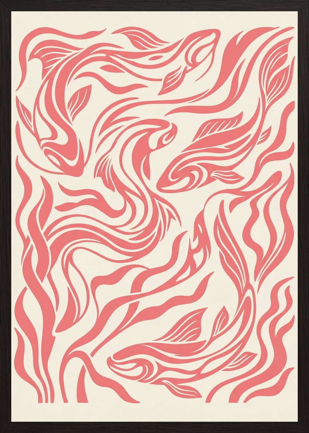 Poster in oak frame