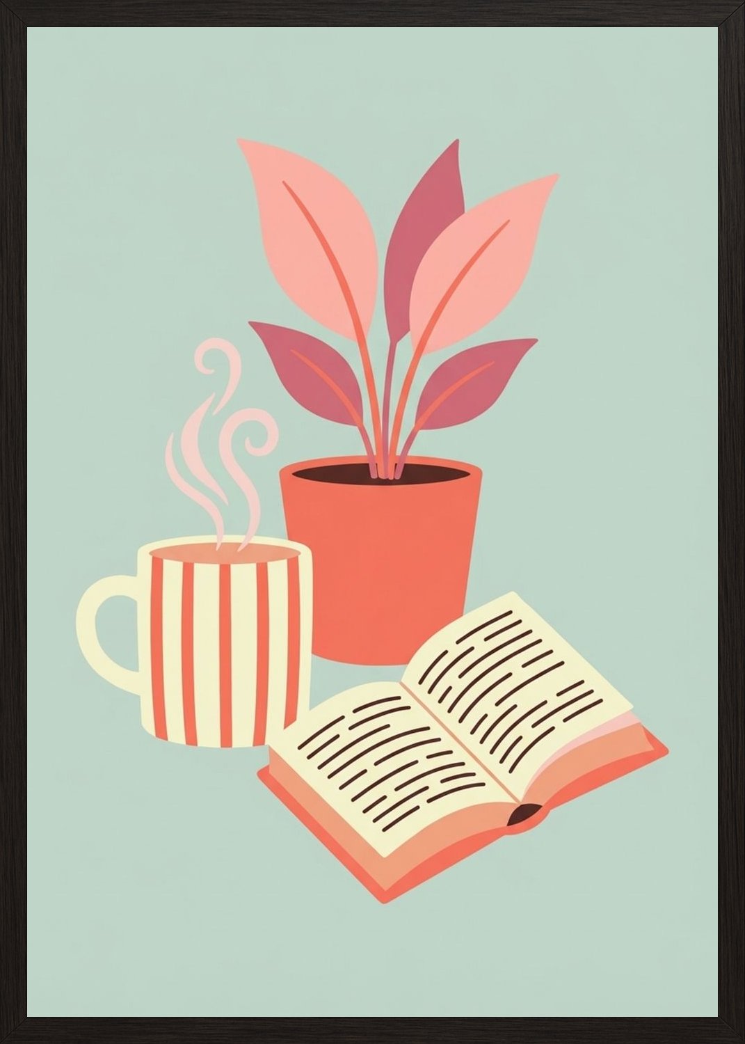 Poster in black frame