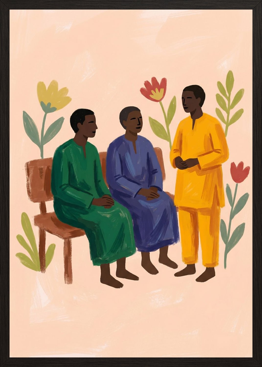 Poster in oak frame