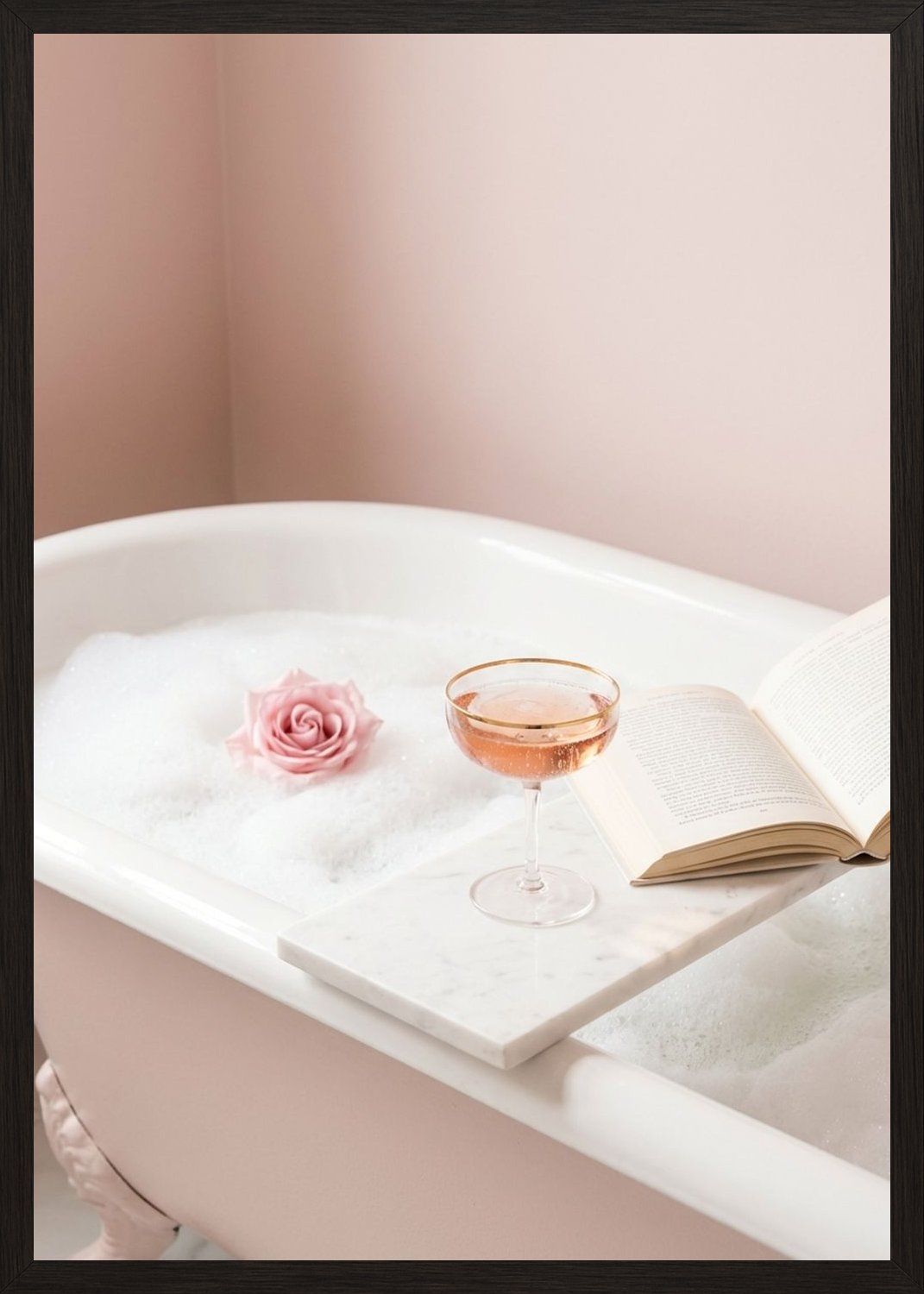 Poster in black frame