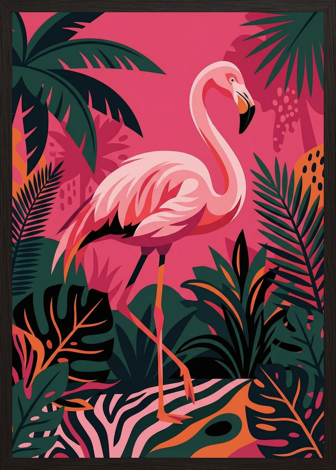 Poster in black frame