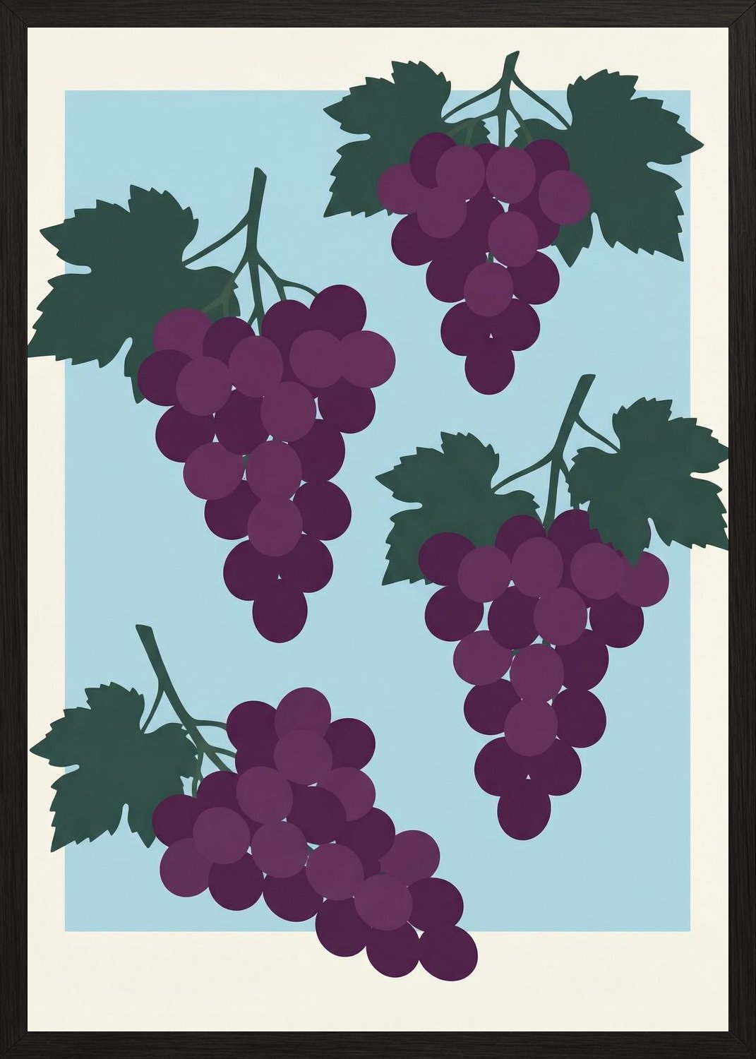 Poster in black frame