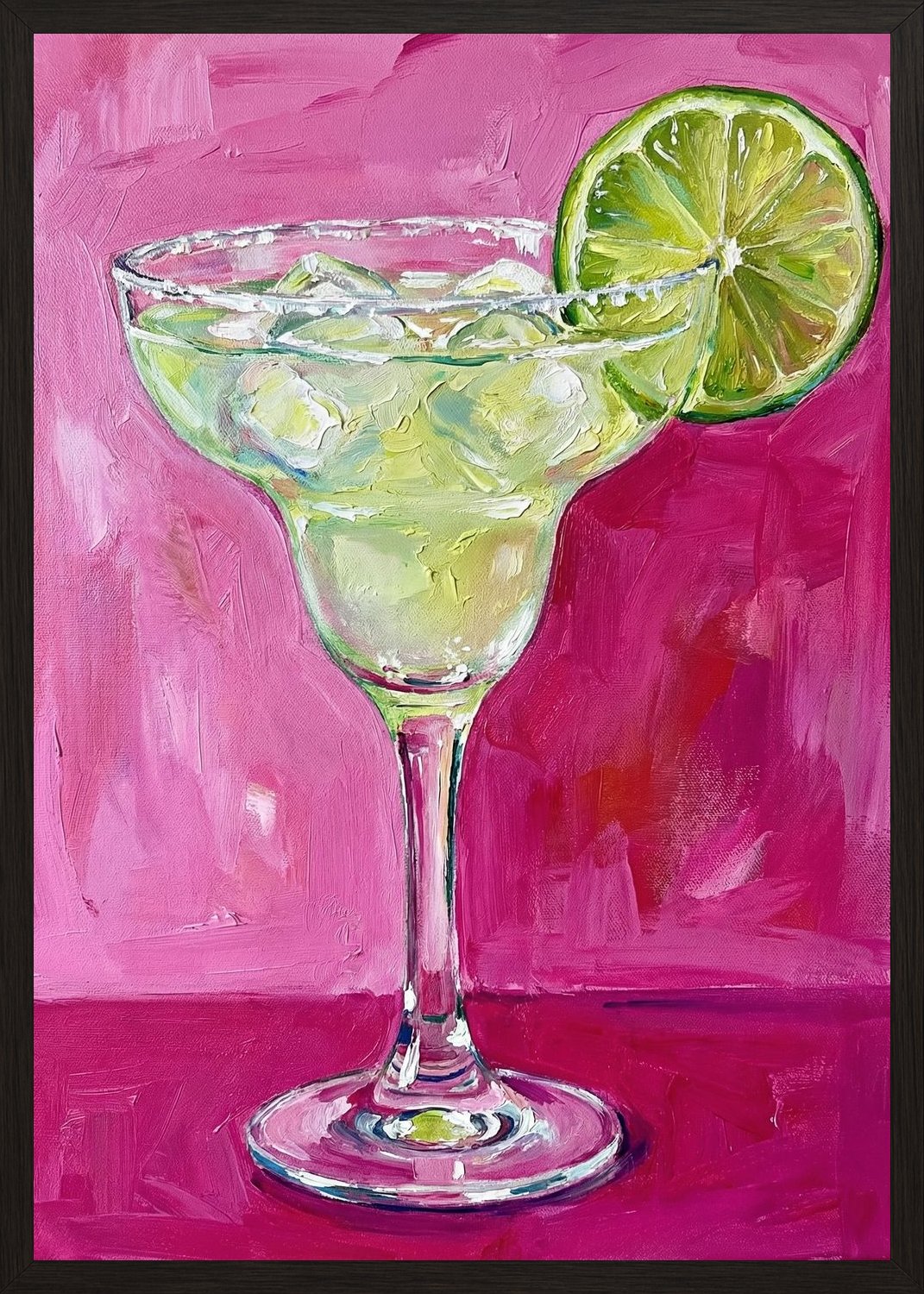 Poster in black frame