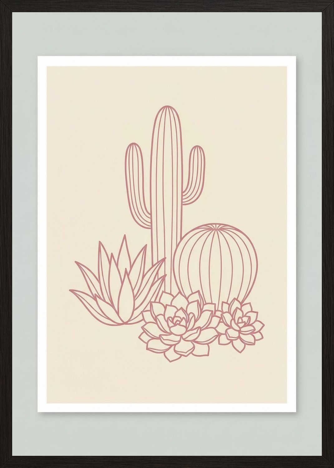 Poster in black frame