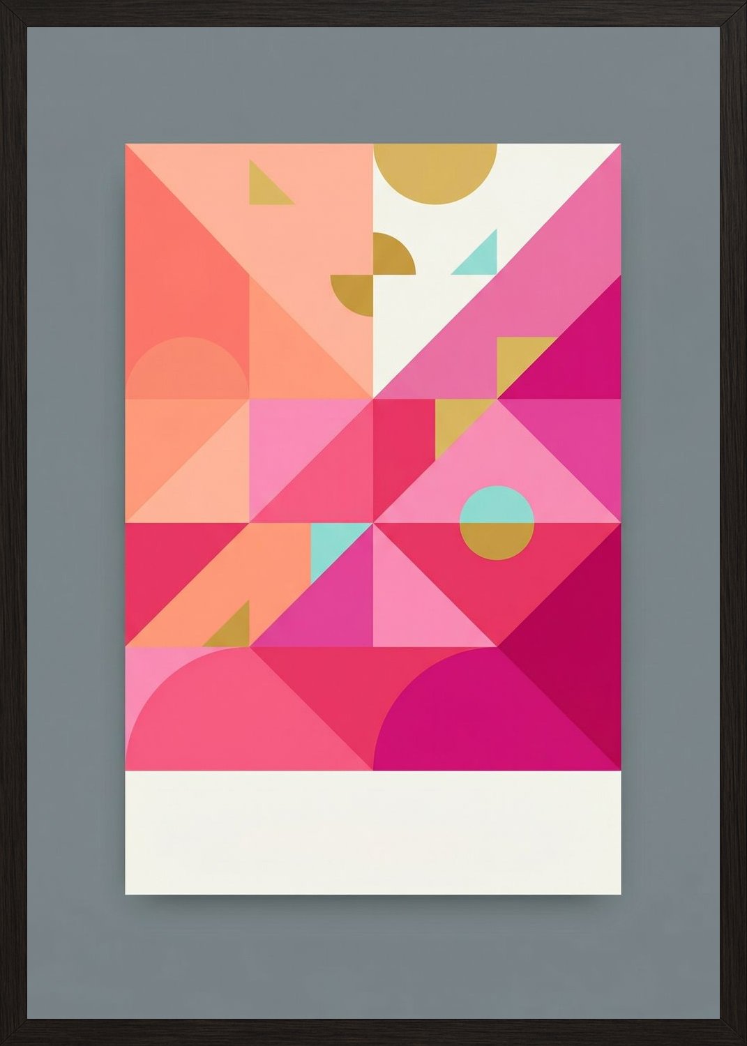 Poster in black frame