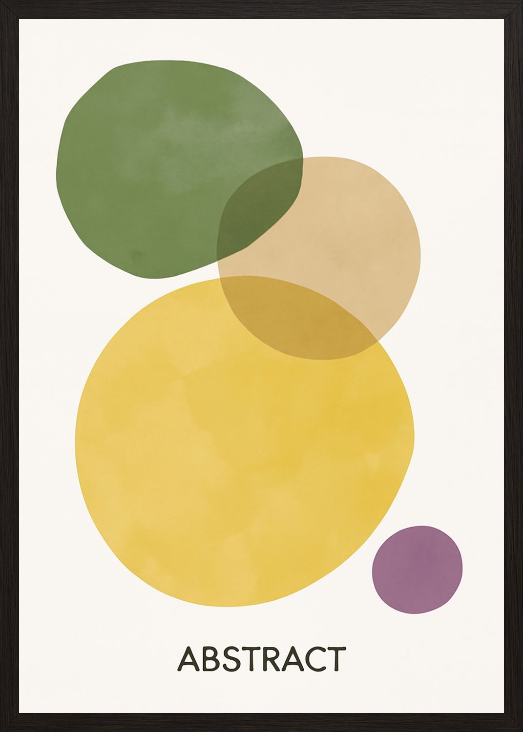 Poster in black frame