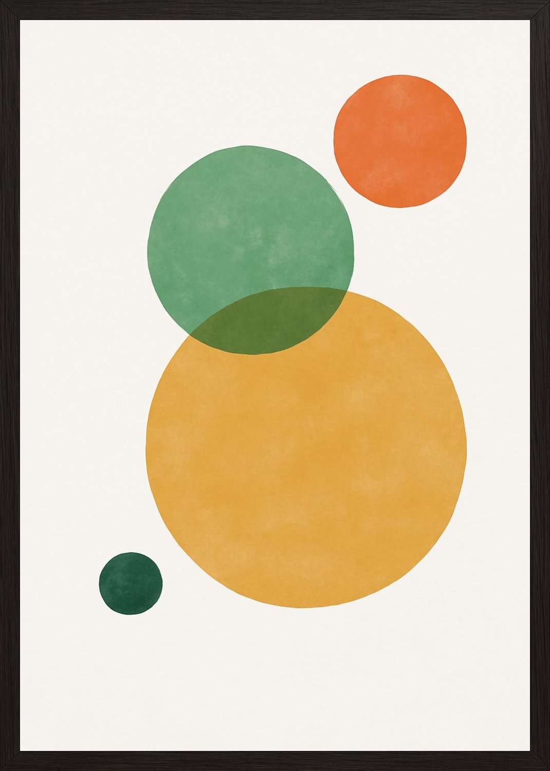 Poster in black frame