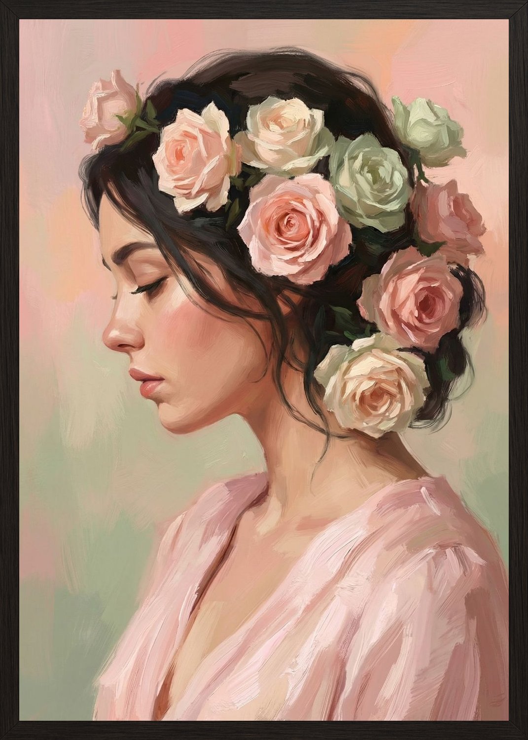 Poster in black frame