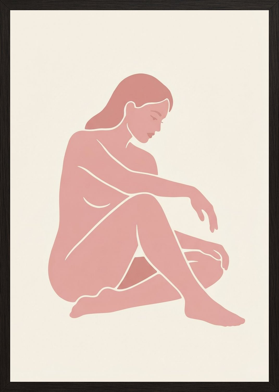 Poster in black frame