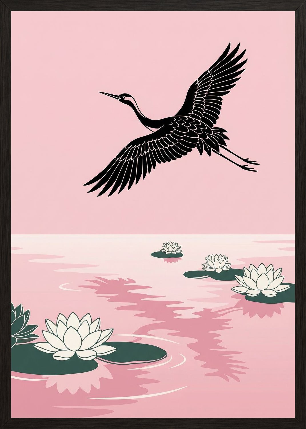 Poster in black frame