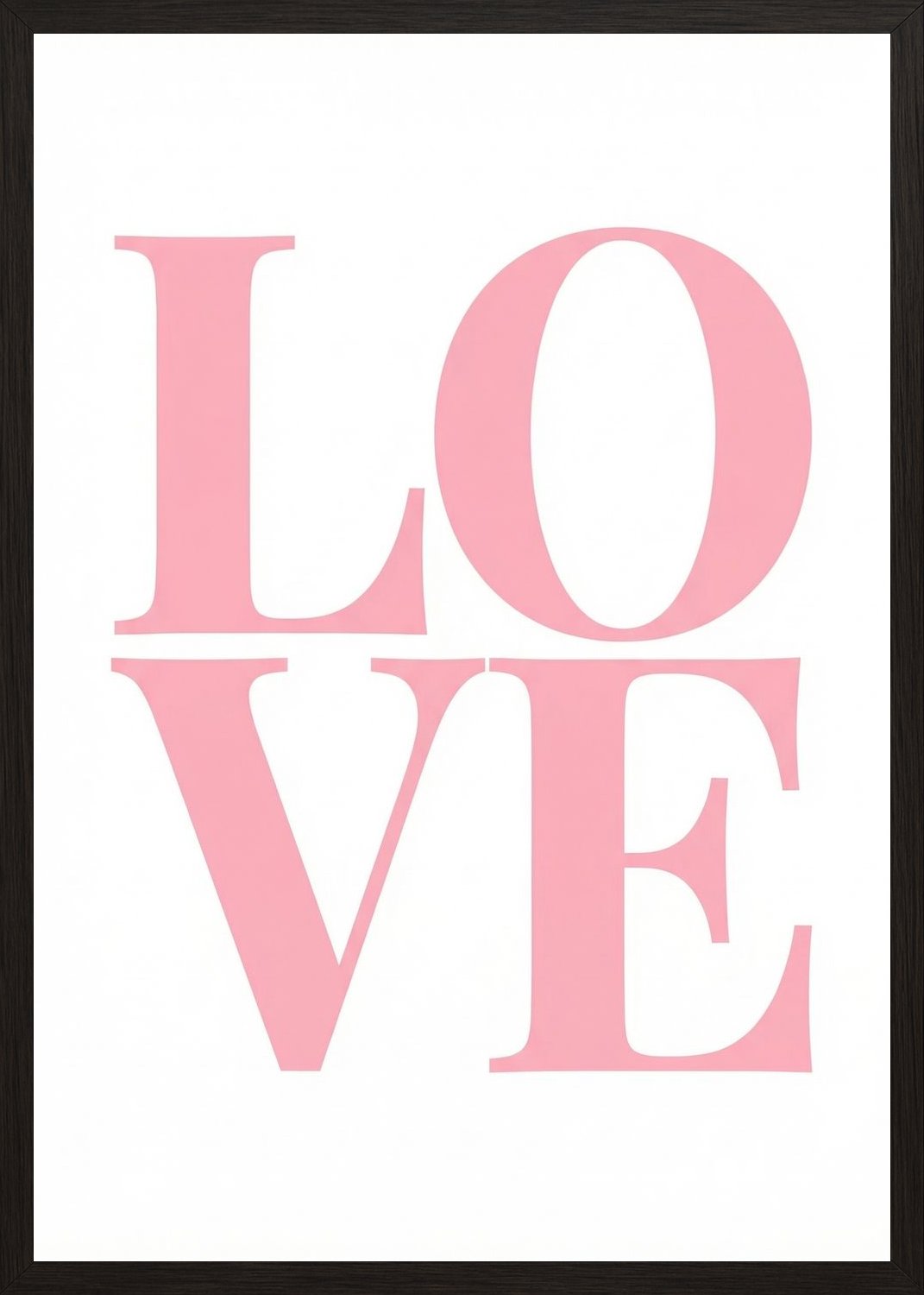 Poster in black frame