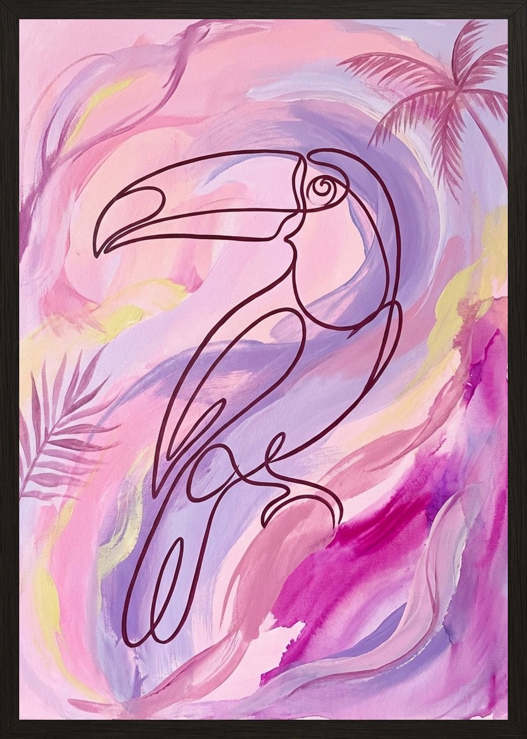 Poster in black frame