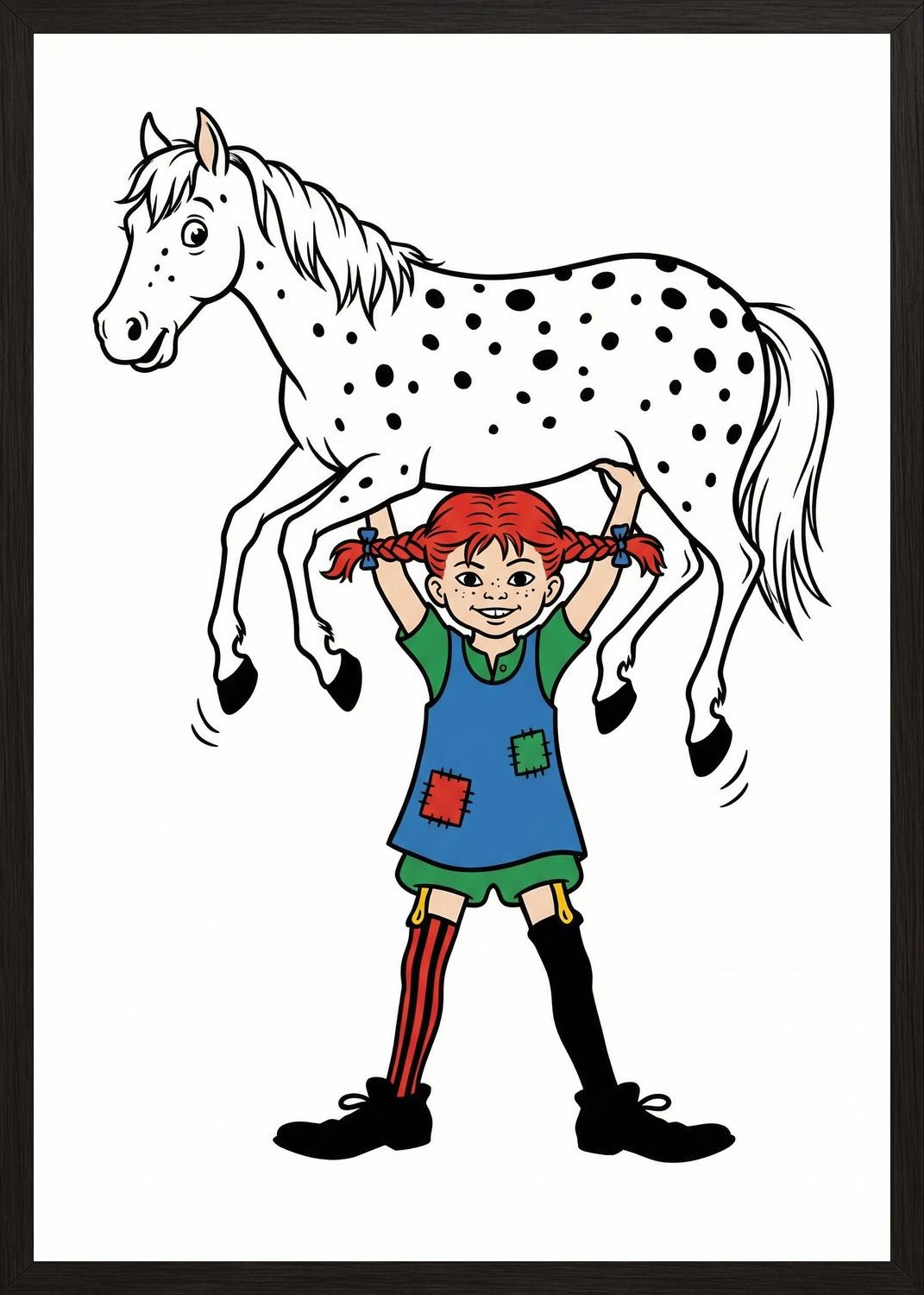 Poster in black frame