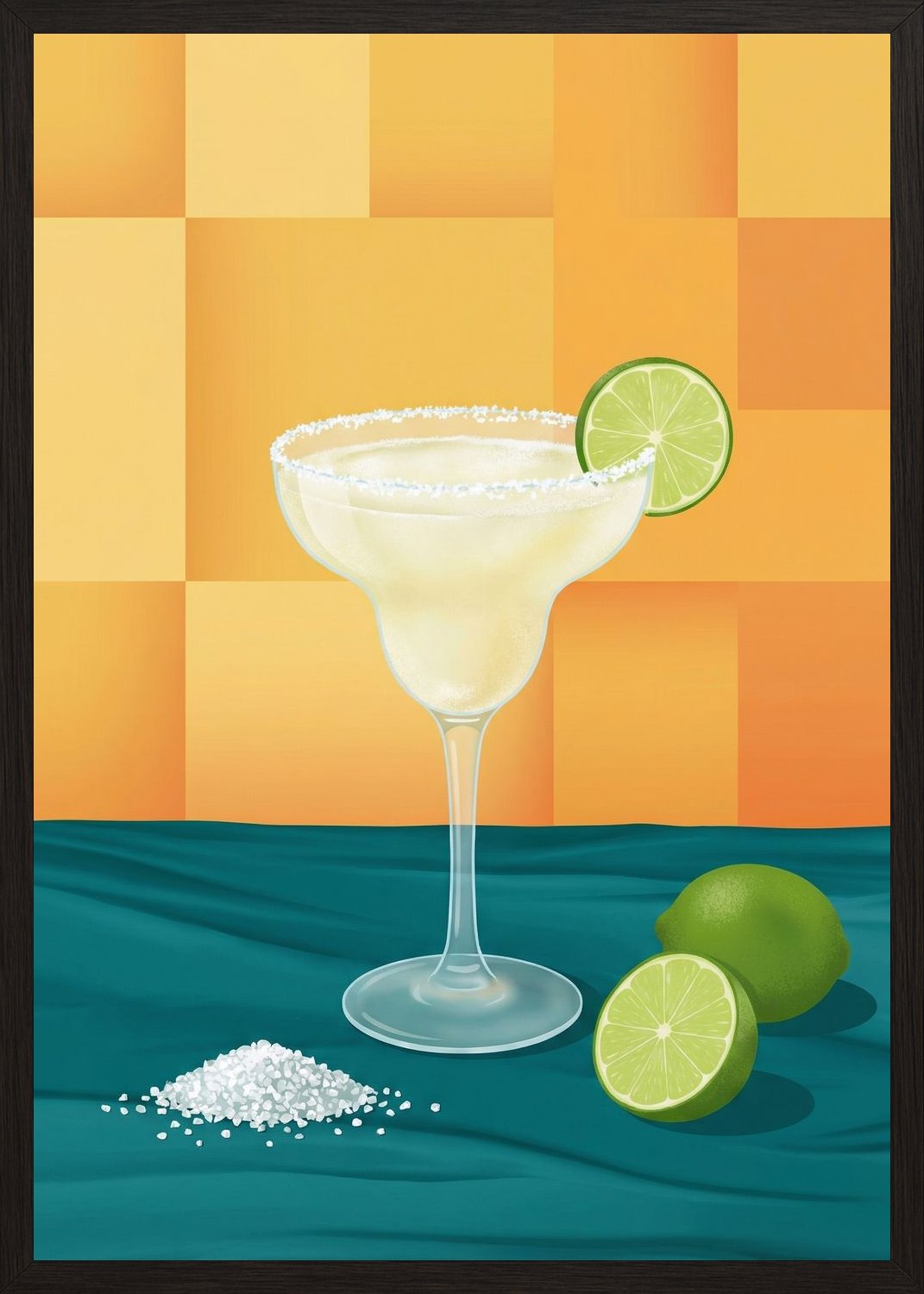 Poster in black frame