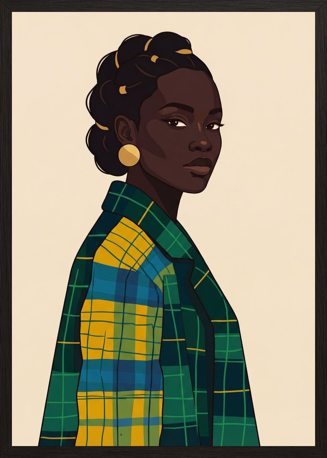 Poster in oak frame