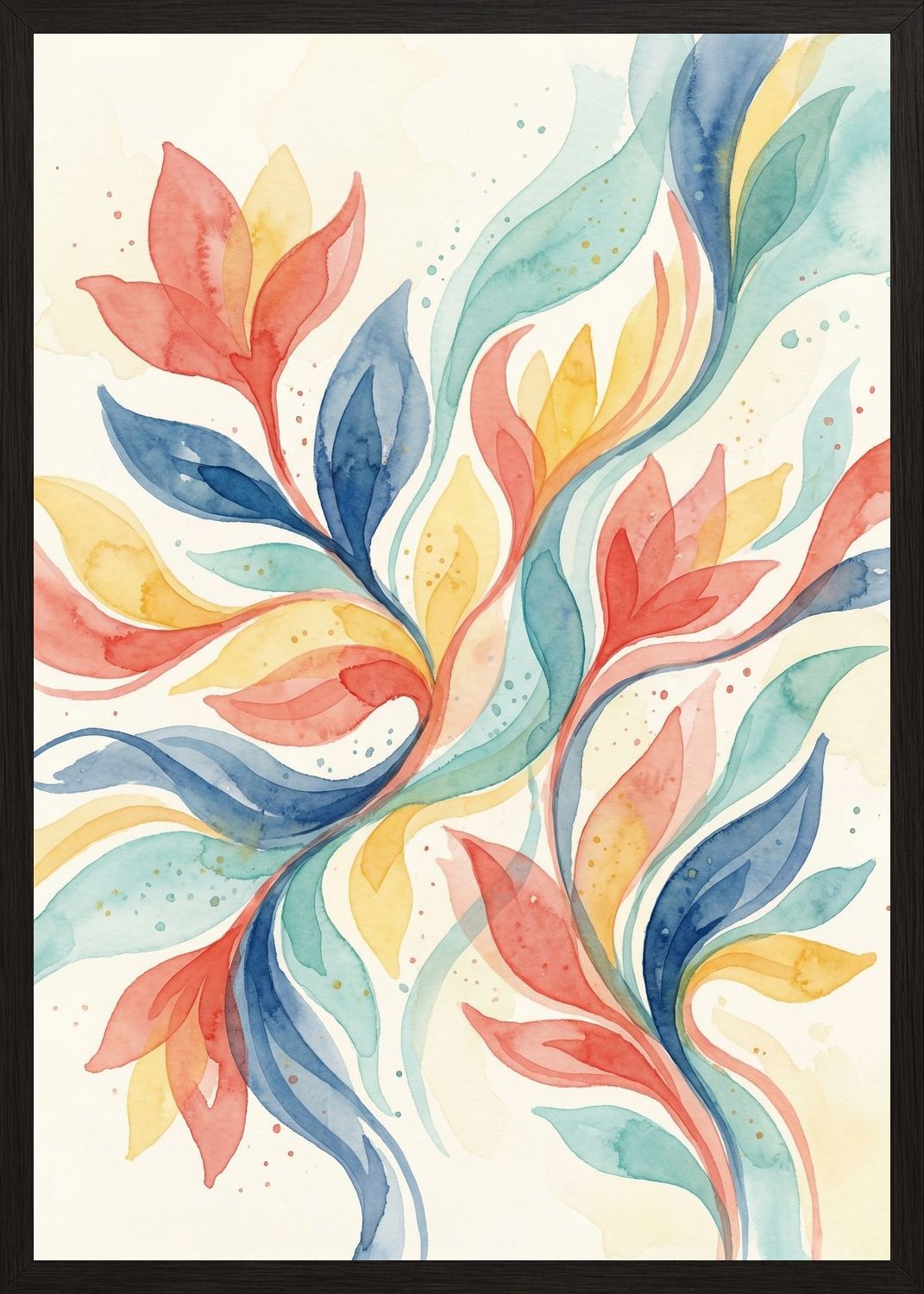 Poster in black frame