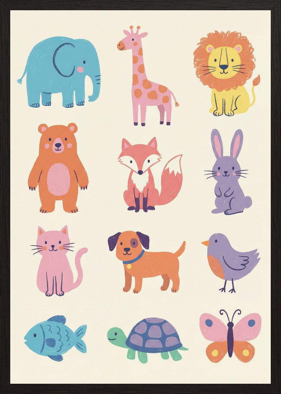 Poster in black frame