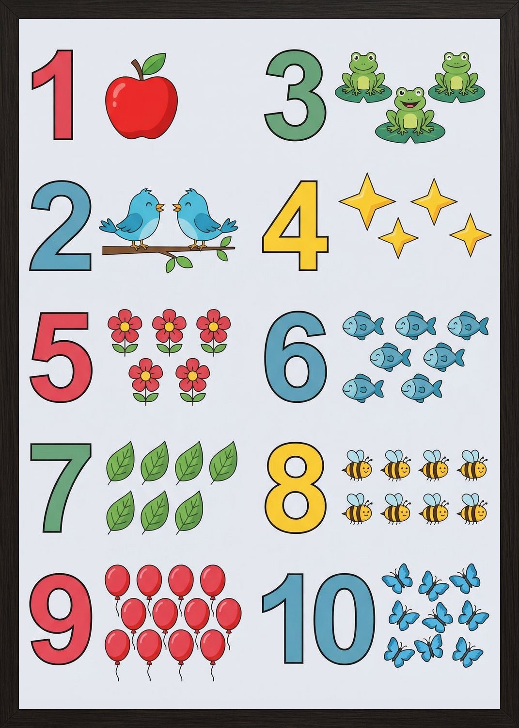 Poster in black frame