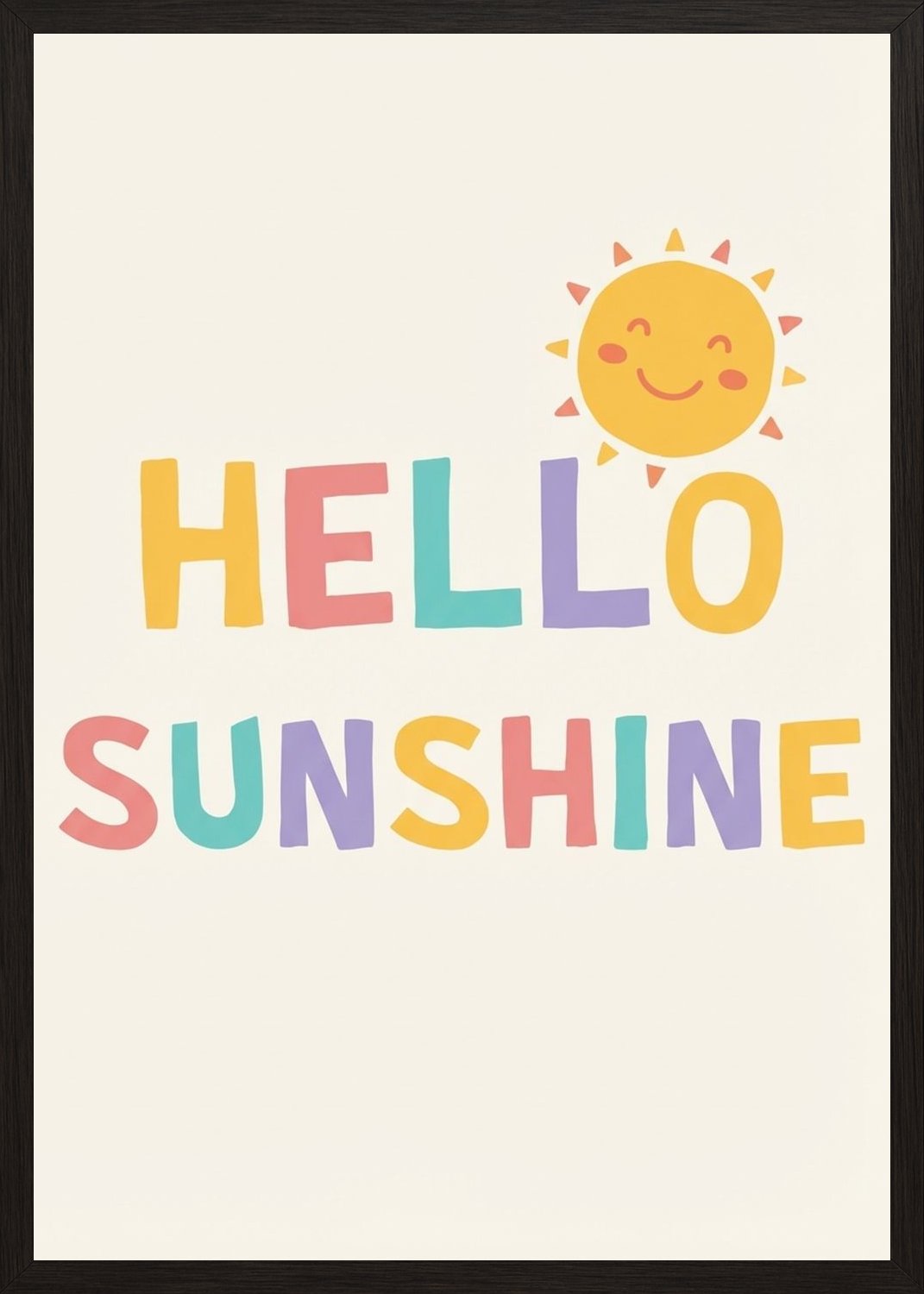 Poster in black frame