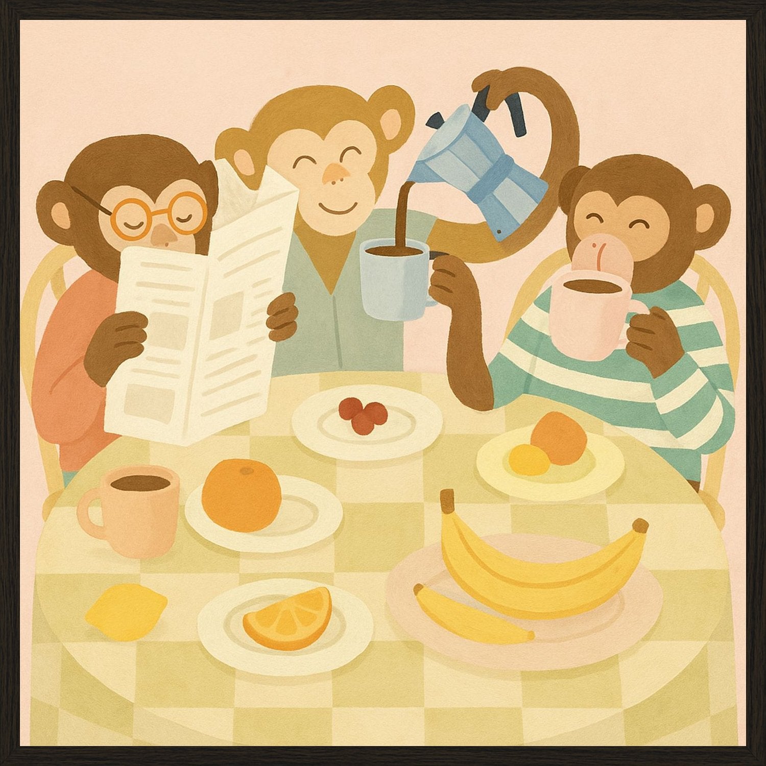 Poster in black frame