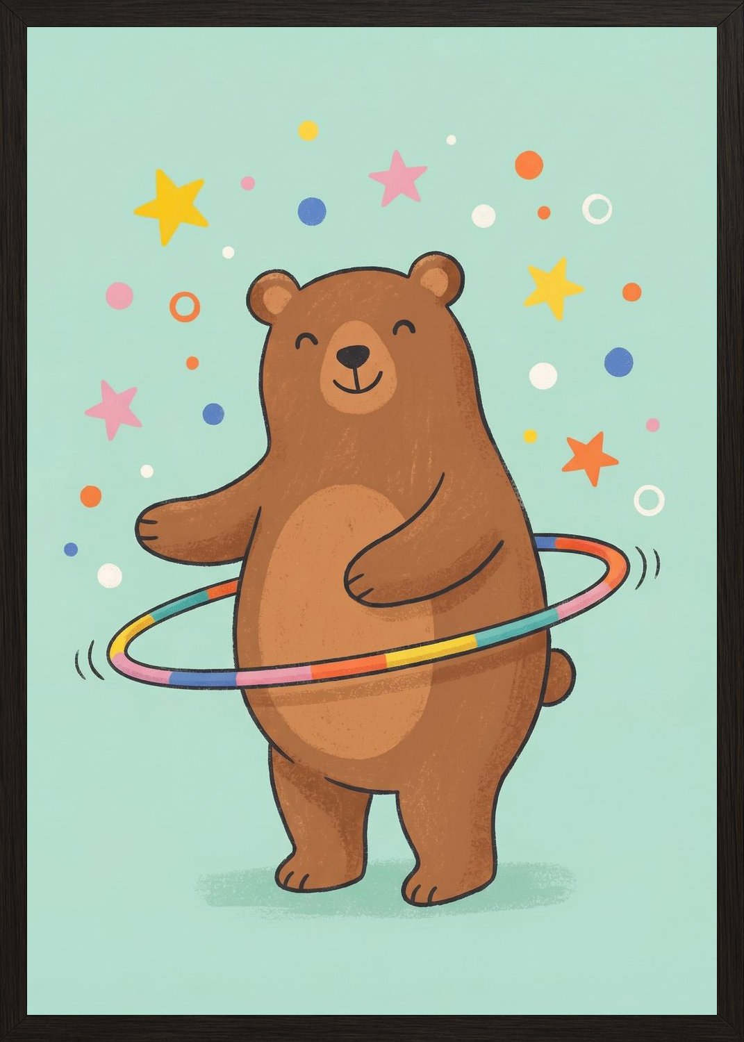 Poster in black frame