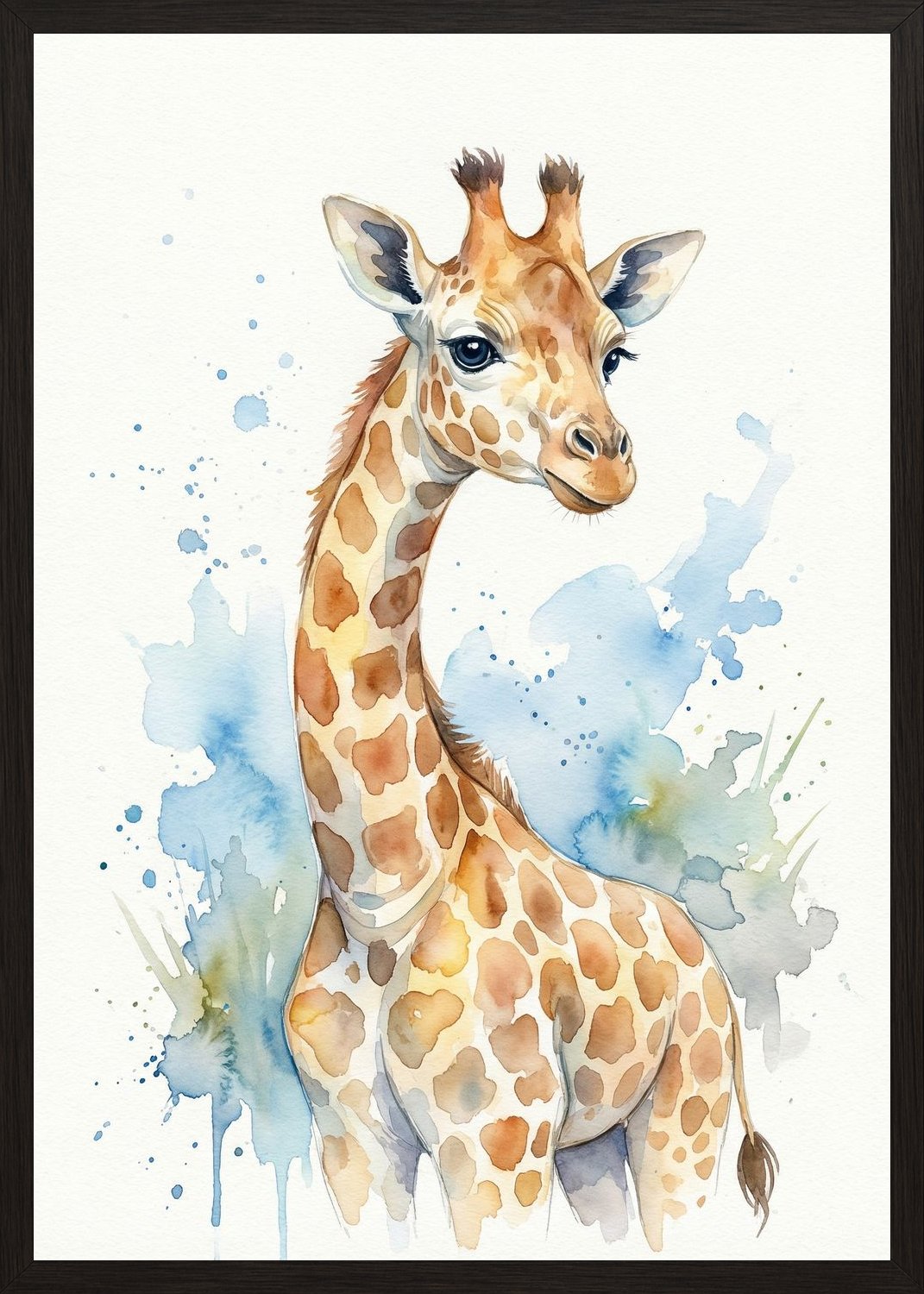 Poster in black frame