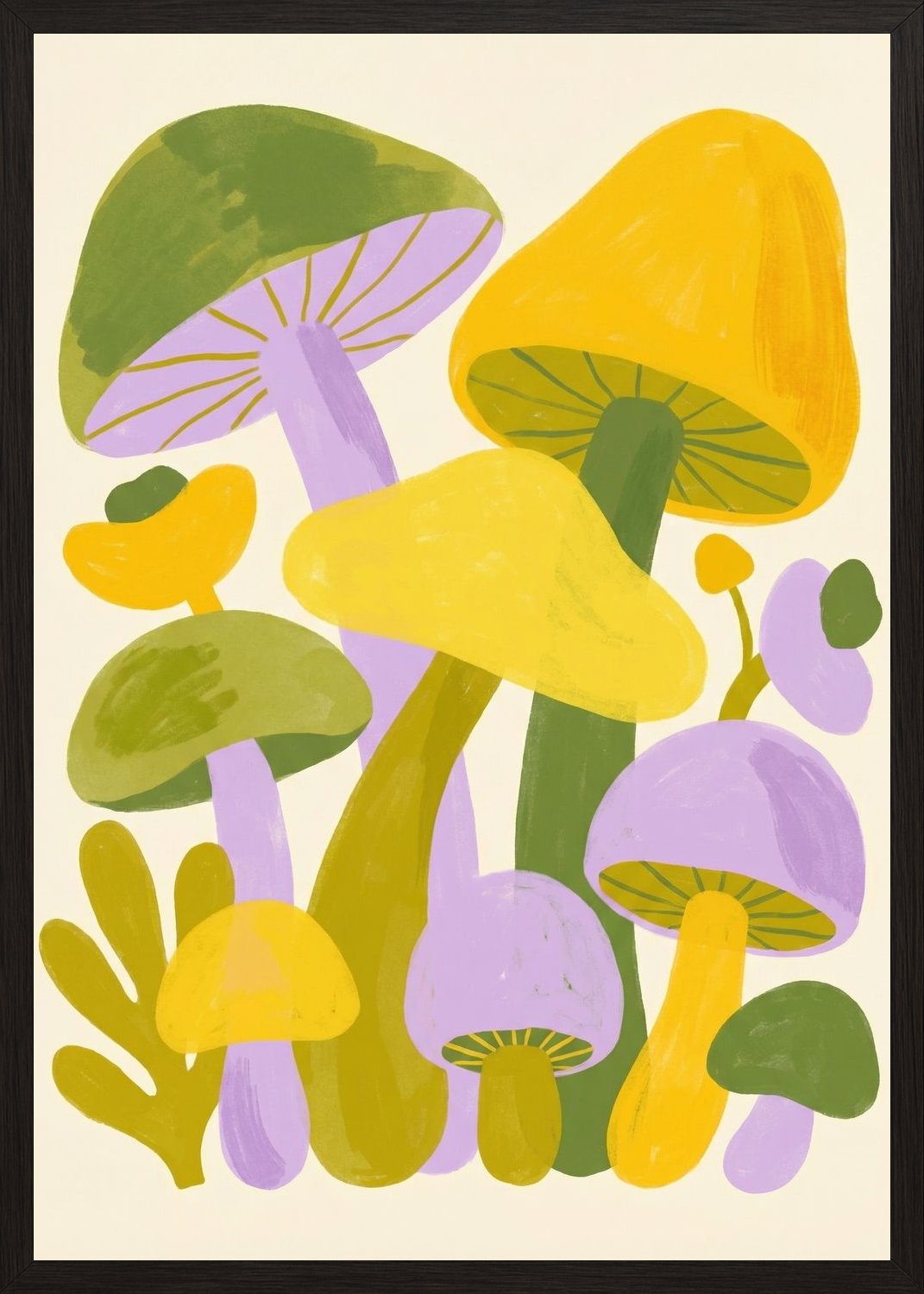 Poster in black frame