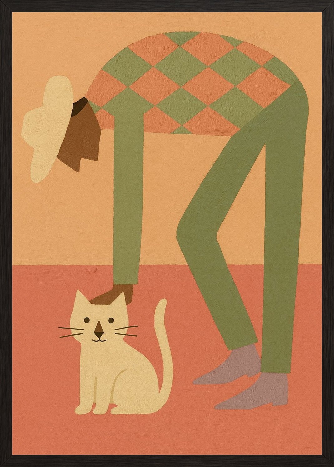 Poster in black frame