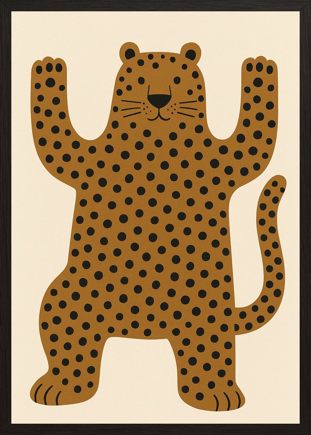 Poster in black frame