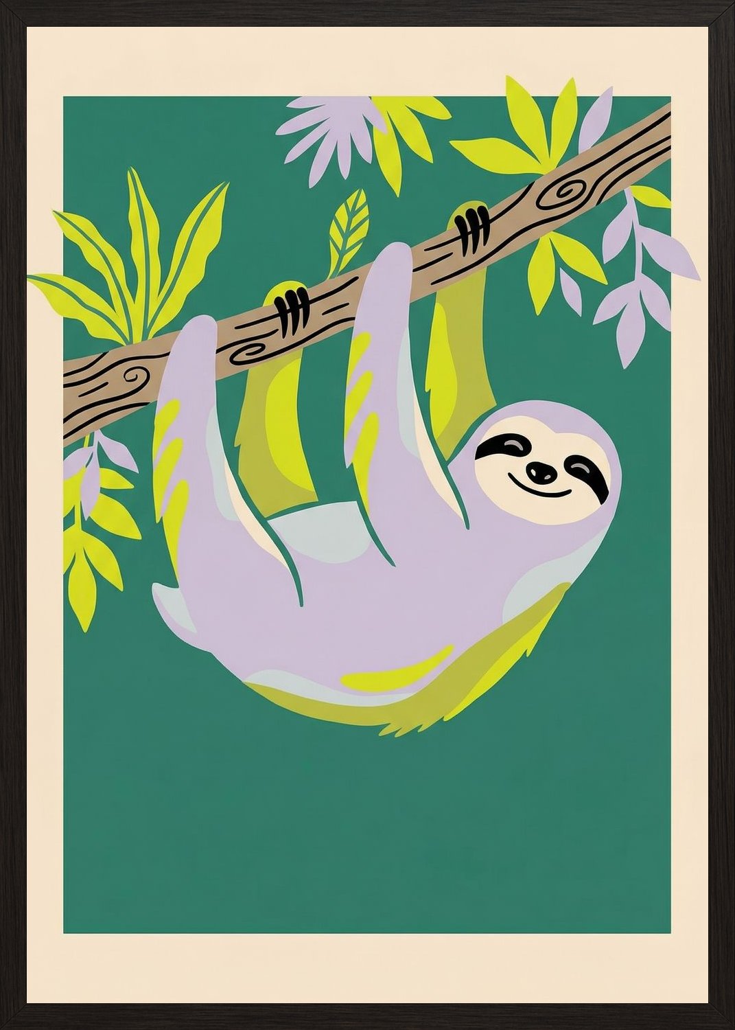 Poster in black frame