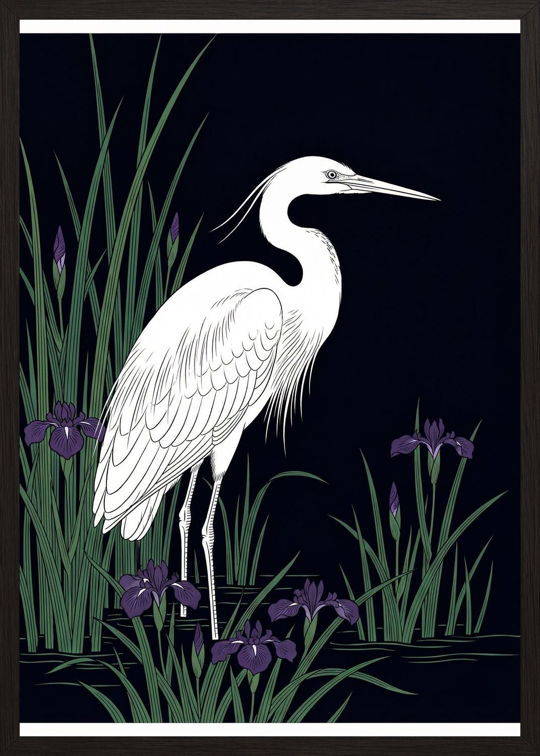 Poster in black frame