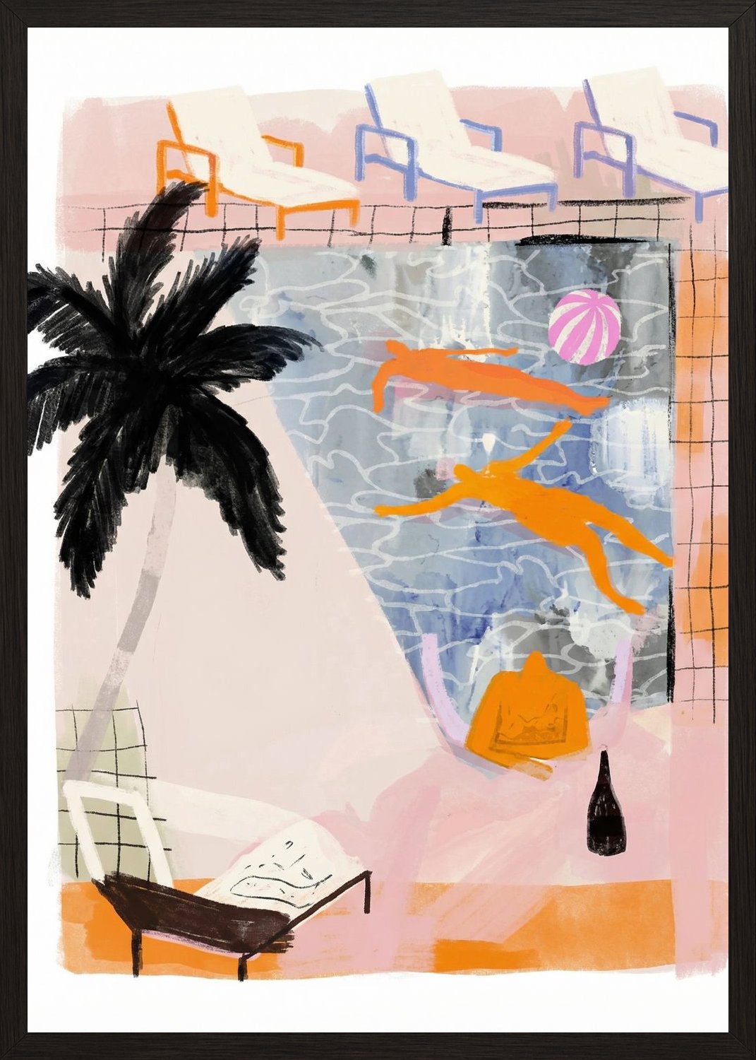 Poster in black frame