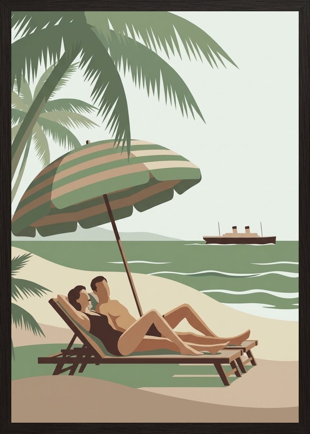 Poster in black frame