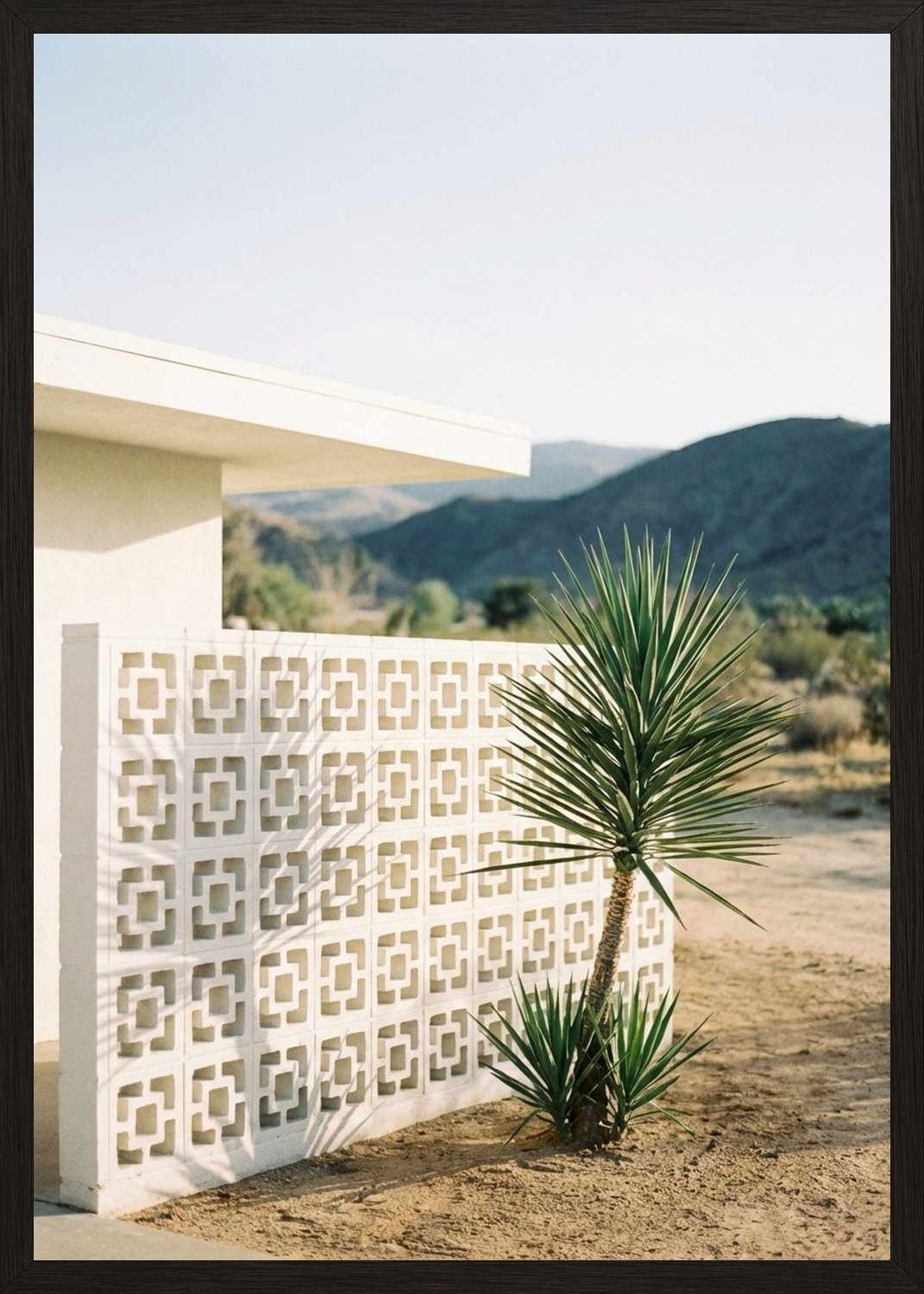 Poster in black frame