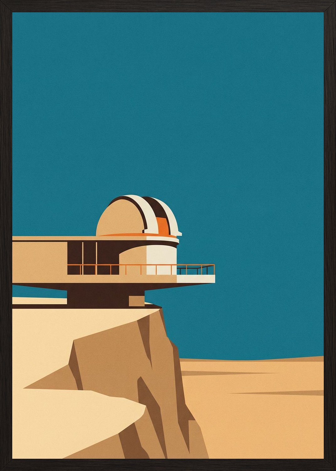 Poster in black frame