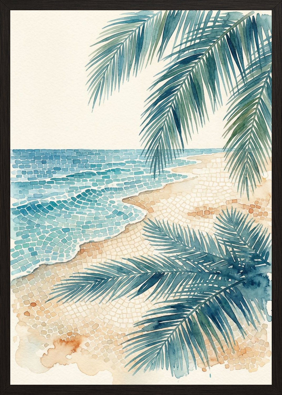 Poster in black frame