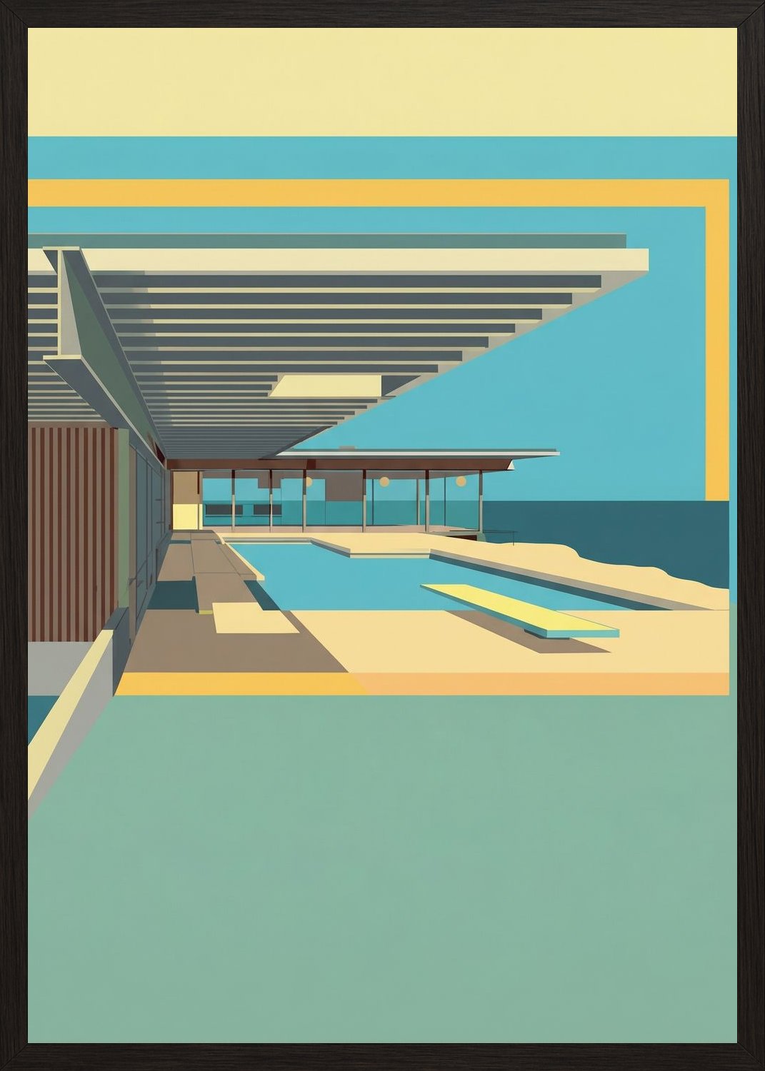 Poster in black frame