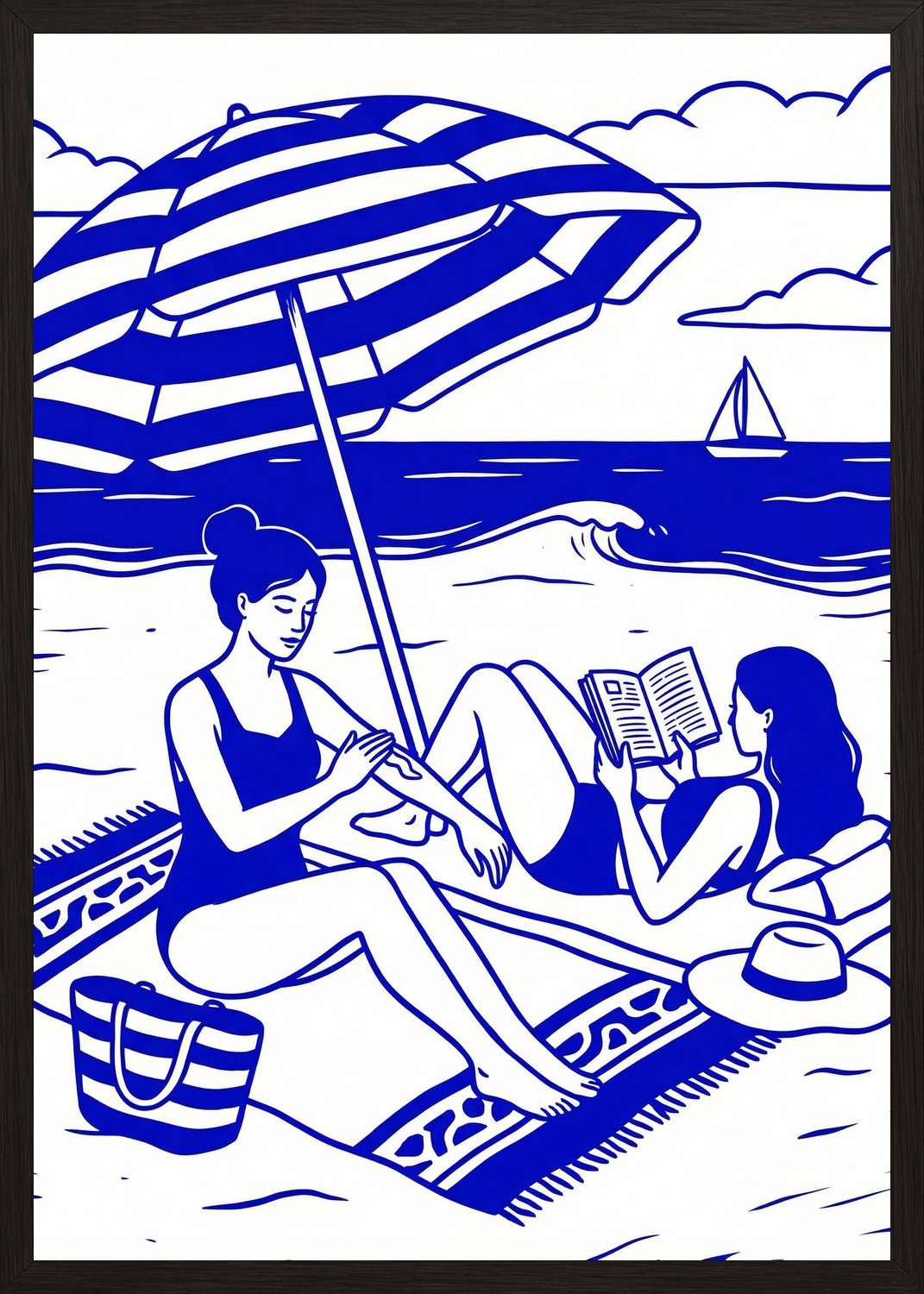 Poster in black frame