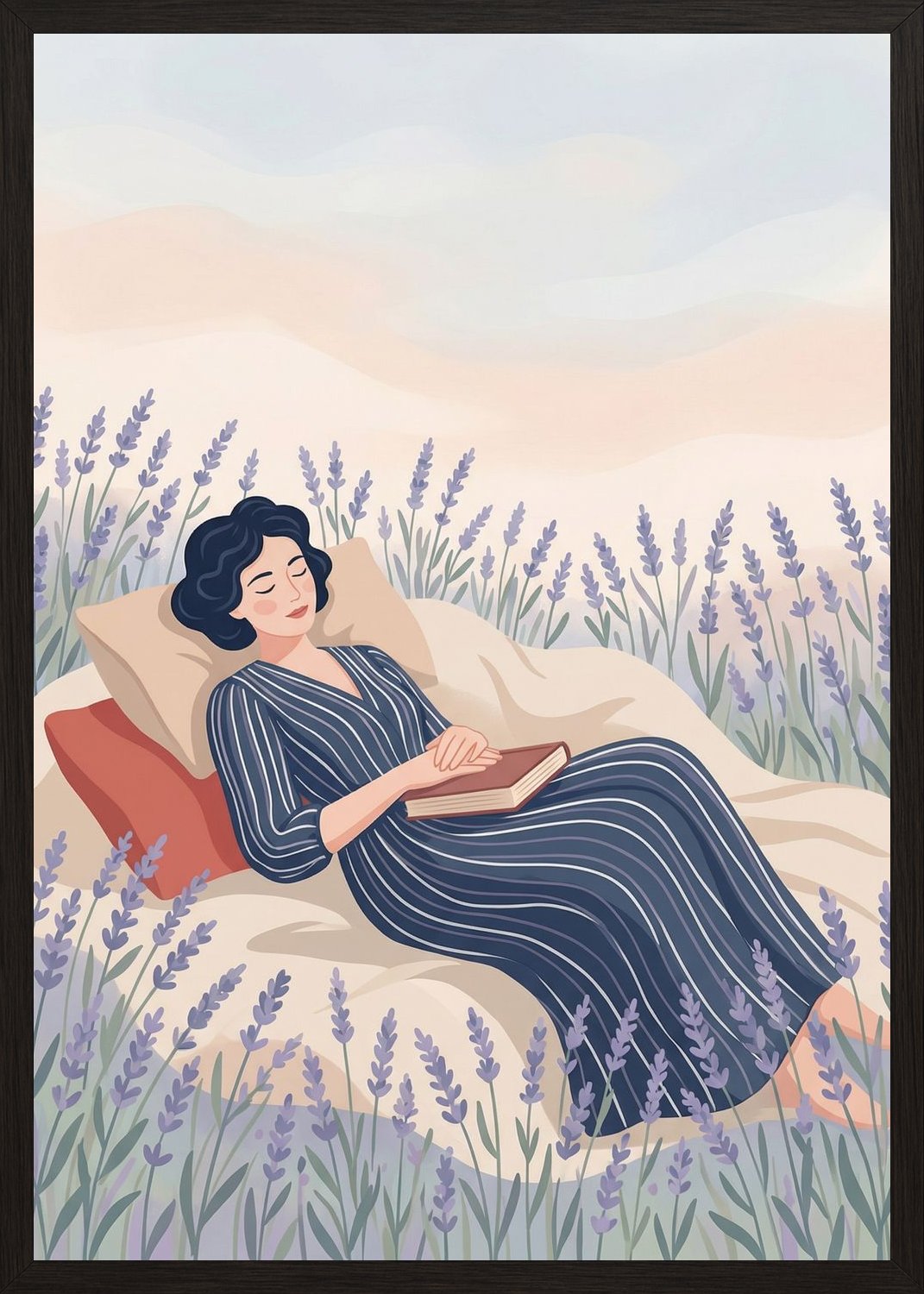 Poster in oak frame