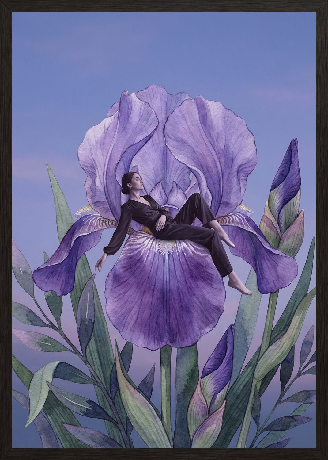 Poster in black frame